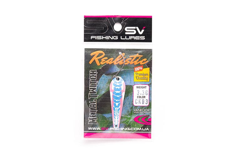 SV Fishing Lures Metal Twitch 3.3G, Spoons
